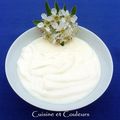 Mousse de riz à l'eau florale ( Défi arc-en-ciel couleur blanche )