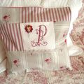 *** Coussin monogramme****