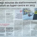 stationnement gratuit 20 minutes en 2013