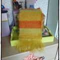 Echarpe Mohair et petites perles