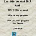 Les défis du jeudi 2017 # 17 Fruits