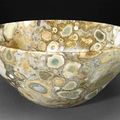 Conglomerate Jasper Bowl—“Puddingstone”- India