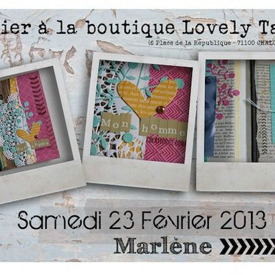 Nouveautés et ateliers chez Lovely Tape ....