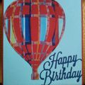Une montgolfière pour un anniversaire