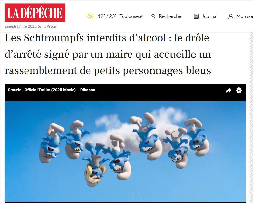 Pas d'alcool pour les bleus