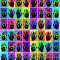 Mains...à la manière de Andy Warhol