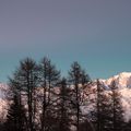 Le Mont Blanc un soir d'hiver