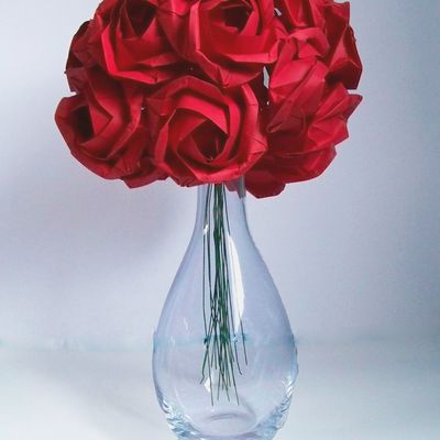 Bouquet de Roses Rouges Pour Décoration de la Maison