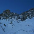 Aiguille Carrée 3716m : Voie Ravanel Frendo, TD-,5, II, 500m