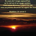 Matthieu 16 verset 3