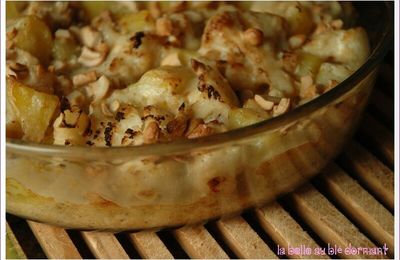 Gratin de chou-fleur aux noix de cajou, sans blé, sans lait
