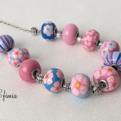 Colliers en fimo couleurs pastel