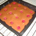 BROWNIE AU CHOCOLAT AU LAIT ET AUX FRAMBOISES