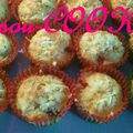 MUFFINS AU POULET, CHAMPIGNONS, OIGNONS ET FROMAGE