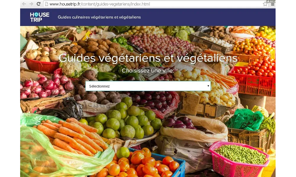 Le city guide végétarien Housetrip