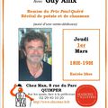 Récital Guy Allix le 1er mars chez Max à Quimper