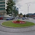 Rond-point à Odorheiu Secuiesc (Roumanie)