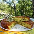 Gâteau de courgettes aux ravioles de Royans