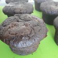 Muffins Chocolat coeur Menthe vegan