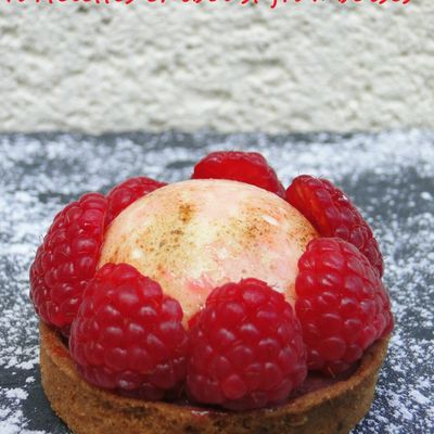 Tartelette chiboust, framboises