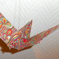 Oiseau en papier - origami vraiment simple