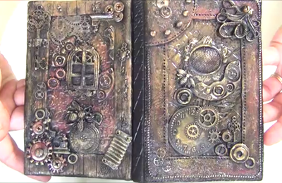 Steampunk book couverture de Carnet steampunk objet déco