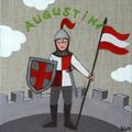 Le chevalier Augustin, 20x20 cm