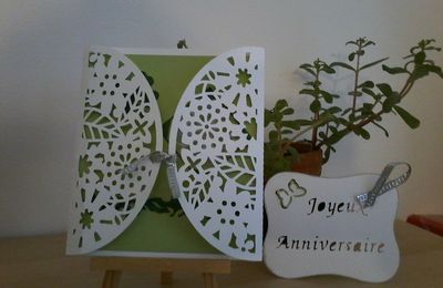 * Carte anniversaire façon ScanNCut