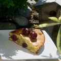 Gâteau moelleux rhubarbe cerises