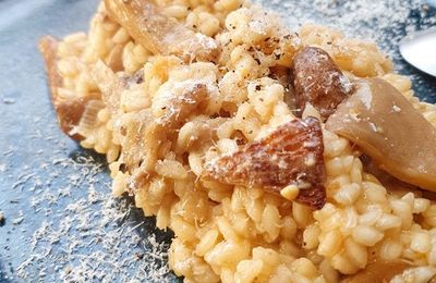 Risotto au miso et champignons
