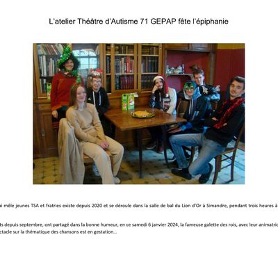 Atelier théâtre du GEPAP - Article 6 janvier 2024