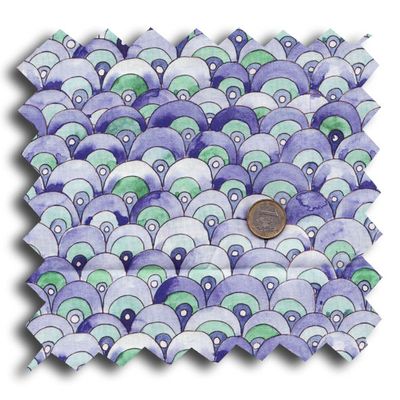 Tissu coquille de mer