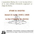 Shiatsu : stage à Amnéville samedi 22 mai de 13h30 à 18h00