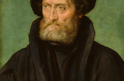 Corneille de Lyon, Portrait of a merchant, traditionally identified as Theodore Beza (1519–1605)