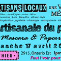 Foire Artisanale du Printemps 2016 – Mascara & Popcorn
