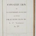 Constitution du 5 fructidor an III