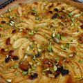 tarte aux pommes et nougat (pas régime)