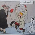 Tintin pète un câble dans la rue