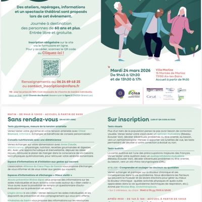 Ma santé mon bien être places limitées 