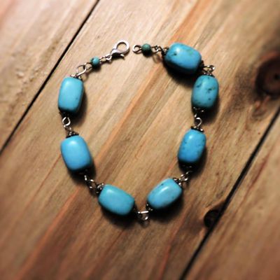 Bracelet avec pierres de turquoise