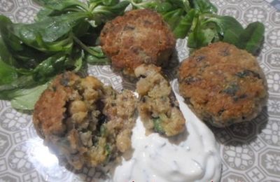 Boulettes de quinoa et pois chiches