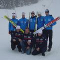 The French National team trains in Chaux-Neuve for the World Cup in Ramsau (AUT)