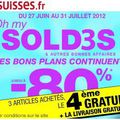 Code promo 3 suisses soldes et reduction 2012