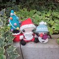 Test crochet - Père Noel et ses copains...