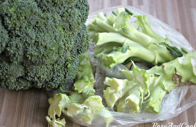 Velouté de brocolis 100% recup (vegan, et sans lactose mais surtout très bon)