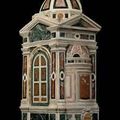 A polychrome marble tempietto. Florentine, 16th century with some later additions