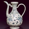 A  rare Vietnamese blue and white ewer - Late 15th/early 16th century