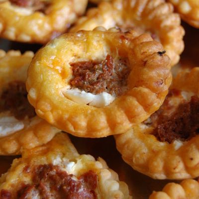 Mini tartelettes chèvre frais / tomates séchées