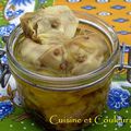 Artichauts poivrade à l'huile d'olive ( conserves )