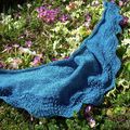 Tricot.  Shawl " Abyssal "